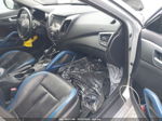 2013 Hyundai Veloster Turbo W/blue Silver vin: KMHTC6AE2DU118787