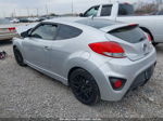 2013 Hyundai Veloster Turbo W/blue Silver vin: KMHTC6AE2DU118787