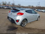 2013 Hyundai Veloster Turbo W/black Silver vin: KMHTC6AE2DU135086