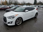 2013 Hyundai Veloster Turbo White vin: KMHTC6AE2DU151479