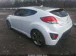 2013 Hyundai Veloster Turbo W/black White vin: KMHTC6AE2DU180903