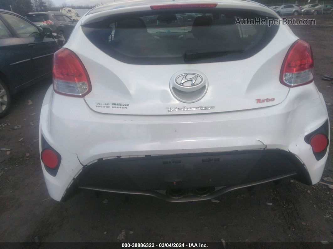 2013 Hyundai Veloster Turbo W/black Белый vin: KMHTC6AE2DU180903