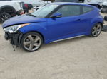 2013 Hyundai Veloster Turbo Blue vin: KMHTC6AE3DU177198