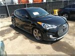 2013 Hyundai Veloster Turbo W/blue Black vin: KMHTC6AE4DU124008