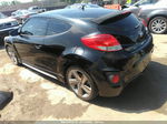 2013 Hyundai Veloster Turbo W/blue Black vin: KMHTC6AE4DU124008