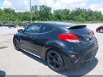 2013 Hyundai Veloster Turbo W/blue Black vin: KMHTC6AE4DU138314