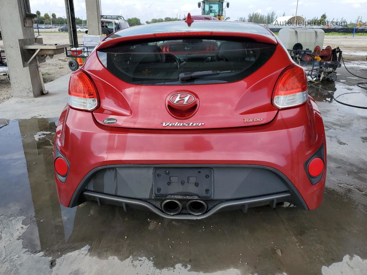 2013 Hyundai Veloster Turbo Красный vin: KMHTC6AE4DU142962