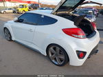 2013 Hyundai Veloster Turbo W/black White vin: KMHTC6AE4DU144064