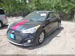 2013 Hyundai Veloster Turbo W/black Black vin: KMHTC6AE4DU169966