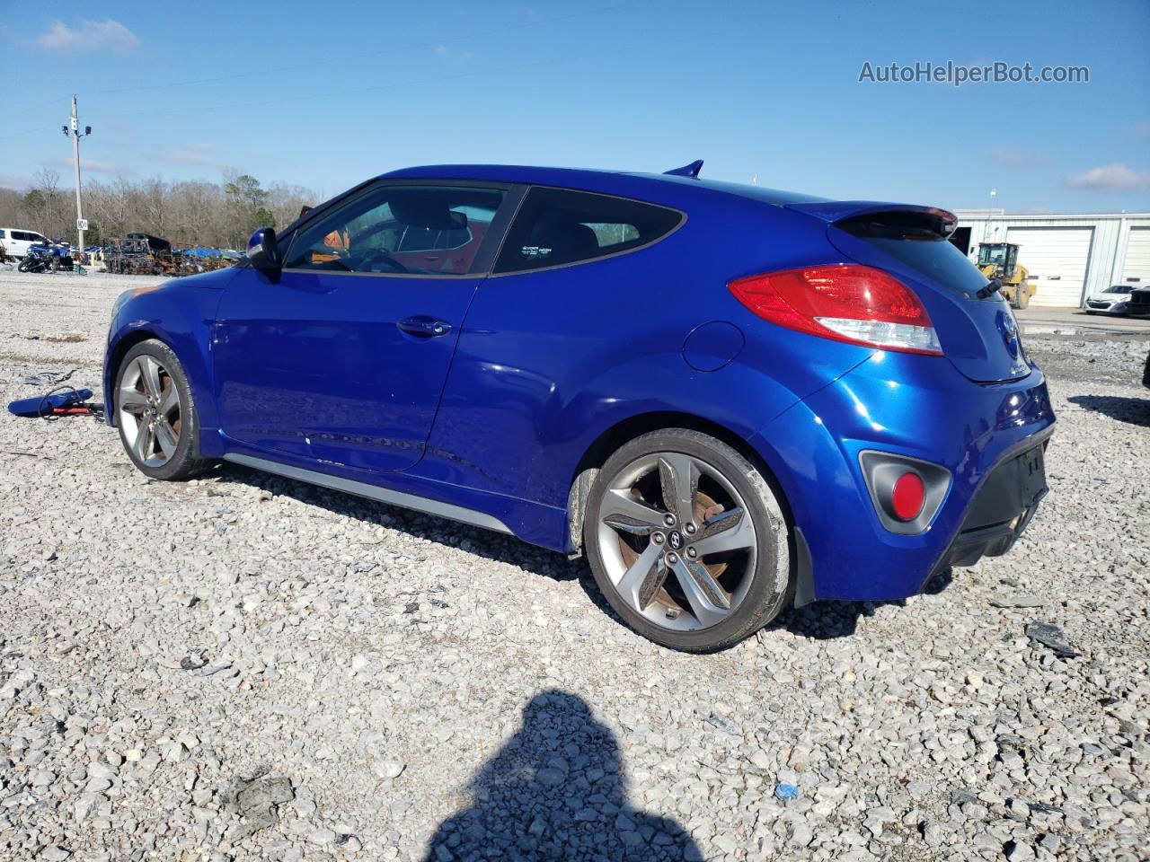 2013 Hyundai Veloster Turbo Blue vin: KMHTC6AE4DU170972