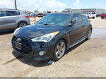 2013 Hyundai Veloster Turbo W/black Black vin: KMHTC6AE4DU177999