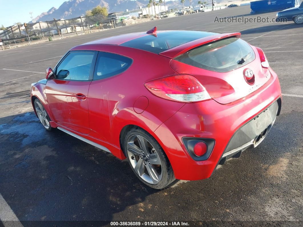 2013 Hyundai Veloster Turbo W/black Red vin: KMHTC6AE5DU096932