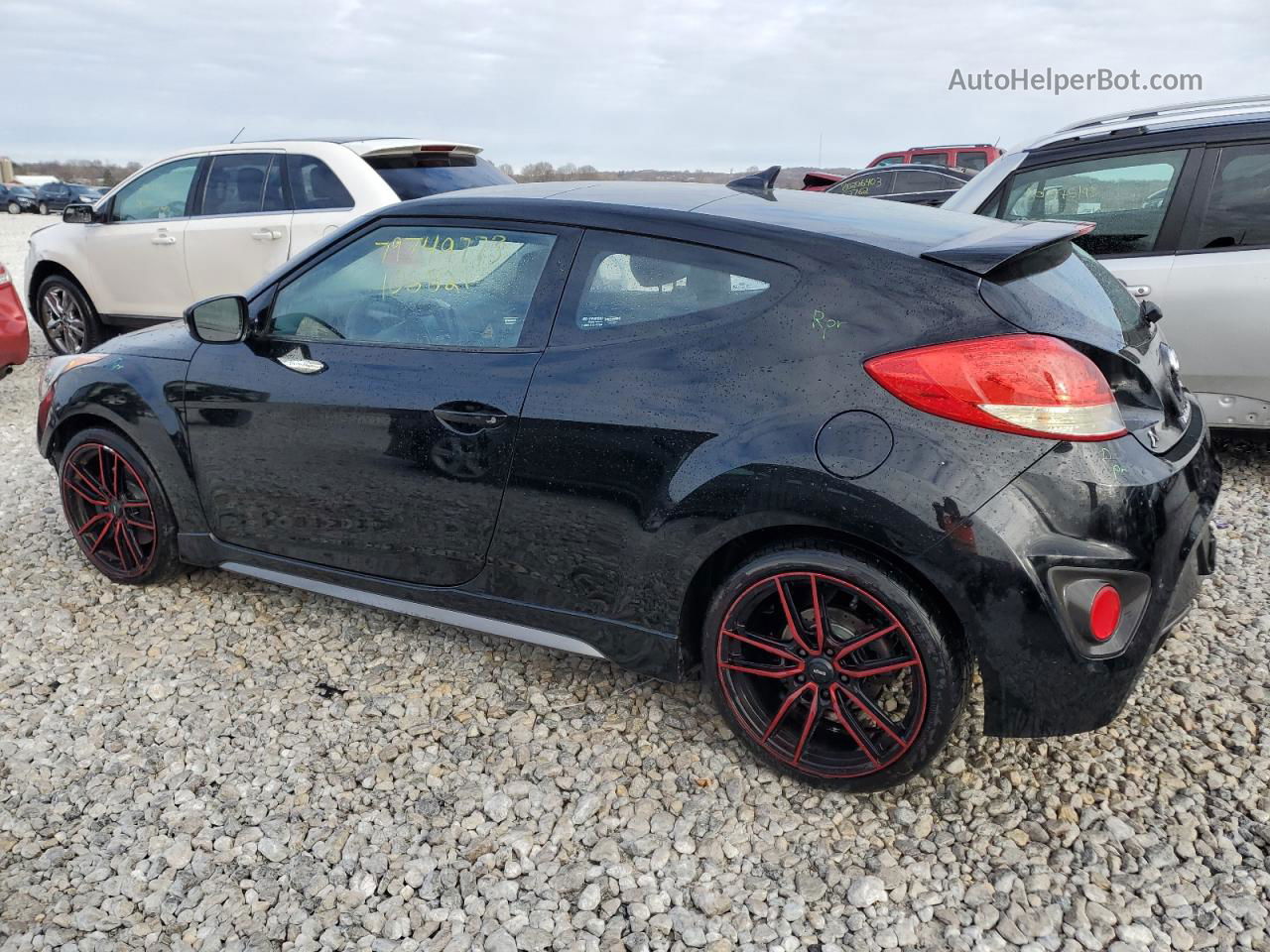 2013 Hyundai Veloster Turbo Черный vin: KMHTC6AE5DU151346