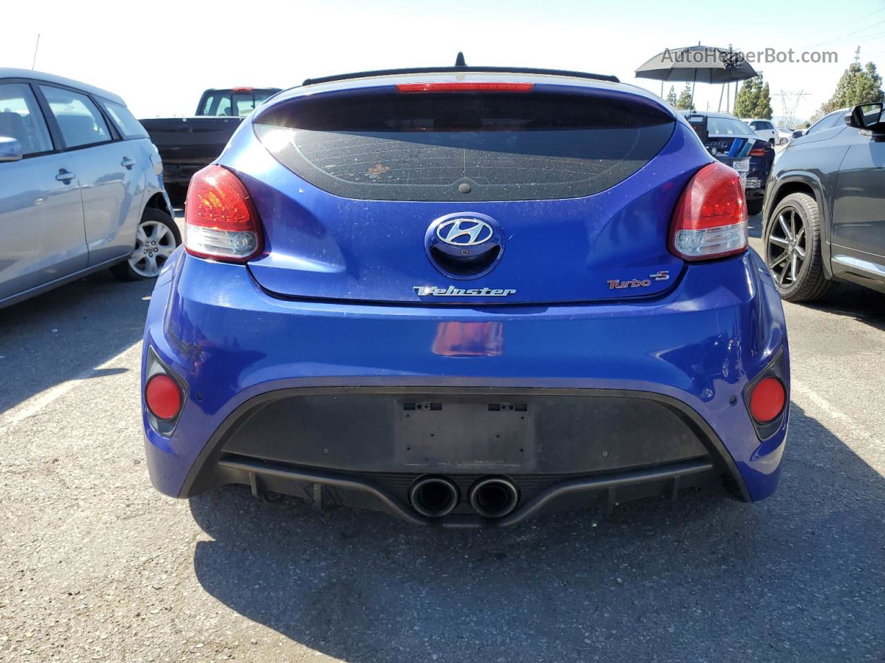 2013 Hyundai Veloster Turbo Blue vin: KMHTC6AE5DU160306