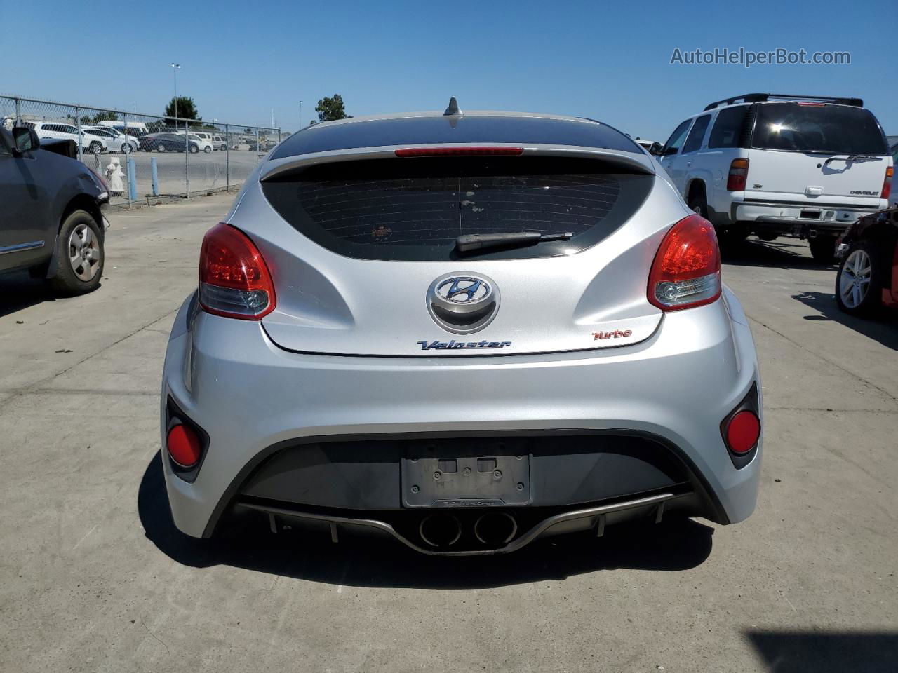 2013 Hyundai Veloster Turbo Silver vin: KMHTC6AE5DU174562