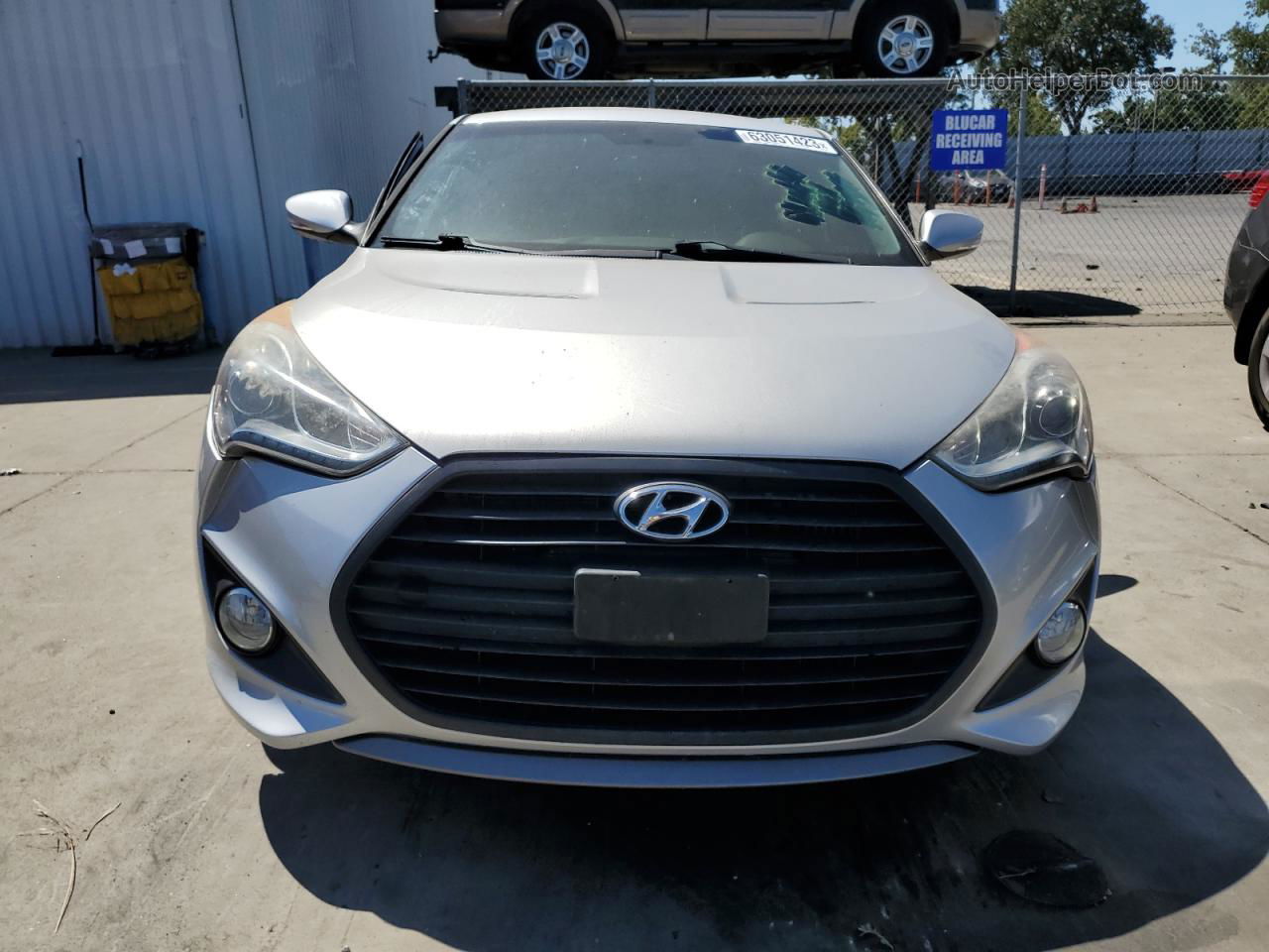 2013 Hyundai Veloster Turbo Silver vin: KMHTC6AE5DU174562