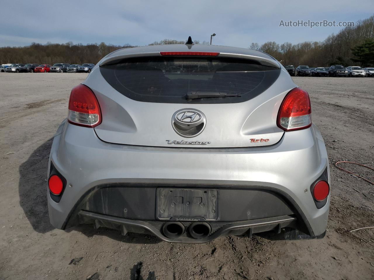 2013 Hyundai Veloster Turbo Серебряный vin: KMHTC6AE6DU106917