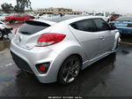 2013 Hyundai Veloster Turbo W/blue Int Silver vin: KMHTC6AE6DU109820