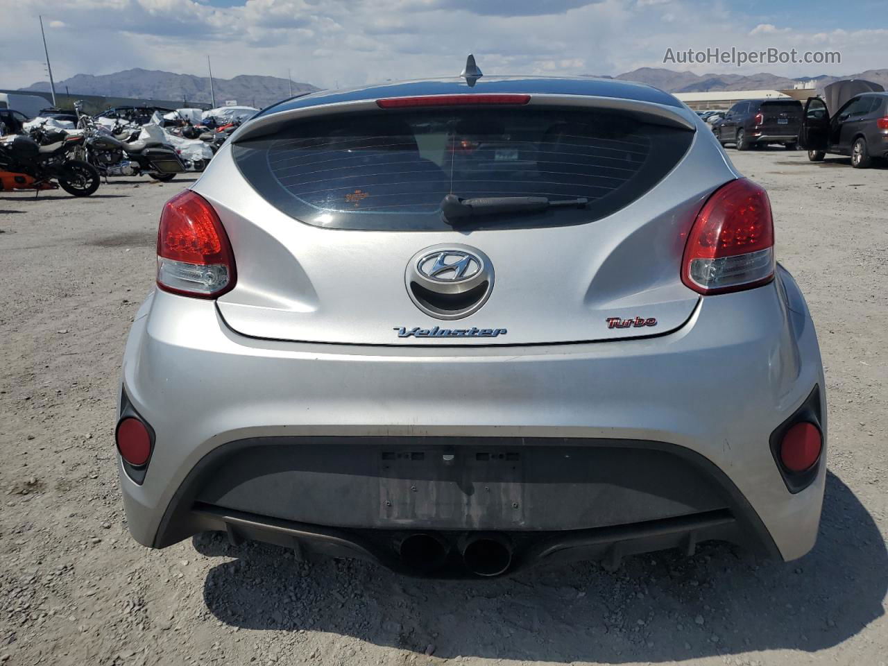 2013 Hyundai Veloster Turbo Серебряный vin: KMHTC6AE6DU114354