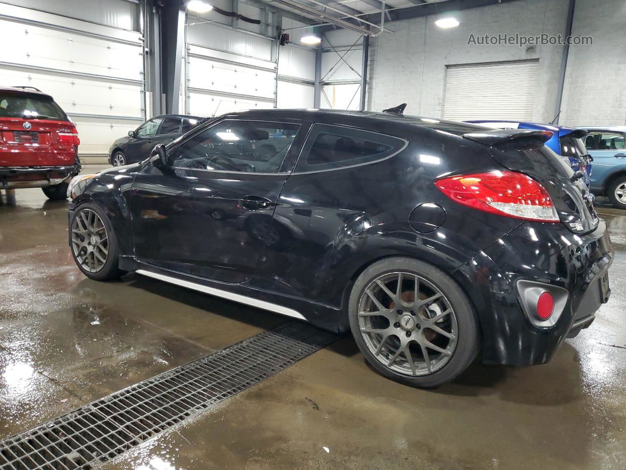 2013 Hyundai Veloster Turbo Черный vin: KMHTC6AE6DU127525