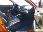 2013 Hyundai Veloster Turbo W/black Оранжевый vin: KMHTC6AE6DU136080