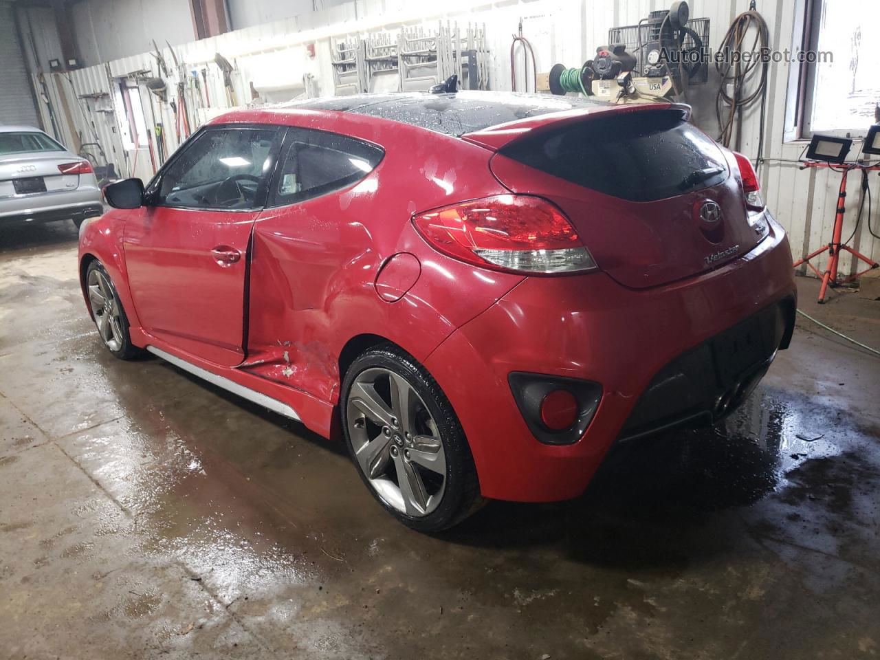 2013 Hyundai Veloster Turbo Красный vin: KMHTC6AE7DU096513