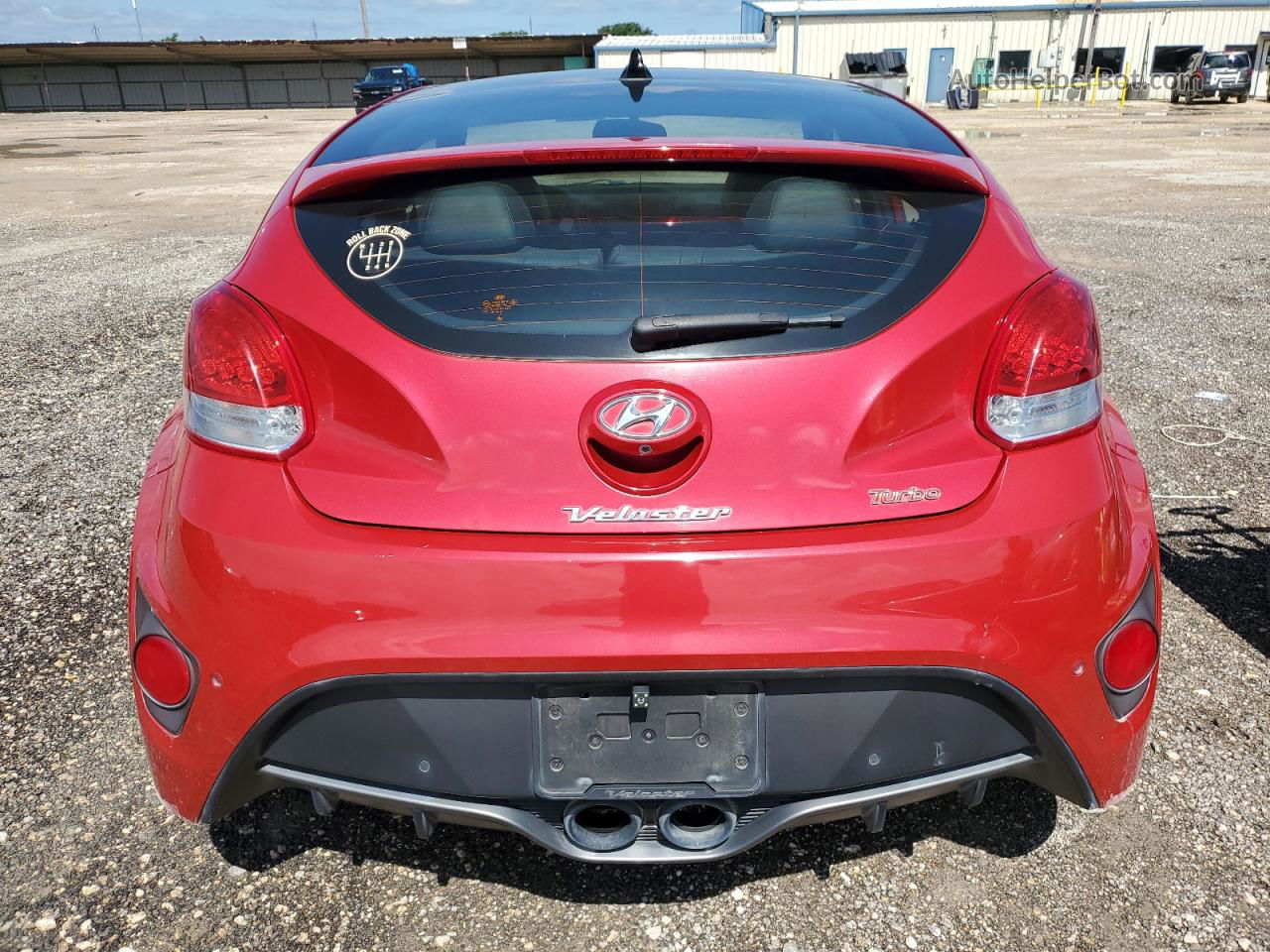 2013 Hyundai Veloster Turbo Red vin: KMHTC6AE7DU110524