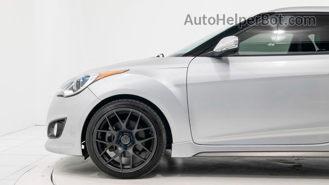 2013 Hyundai Veloster Turbo W/black Int Gray vin: KMHTC6AE7DU120664