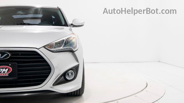 2013 Hyundai Veloster Turbo W/black Int Gray vin: KMHTC6AE7DU120664