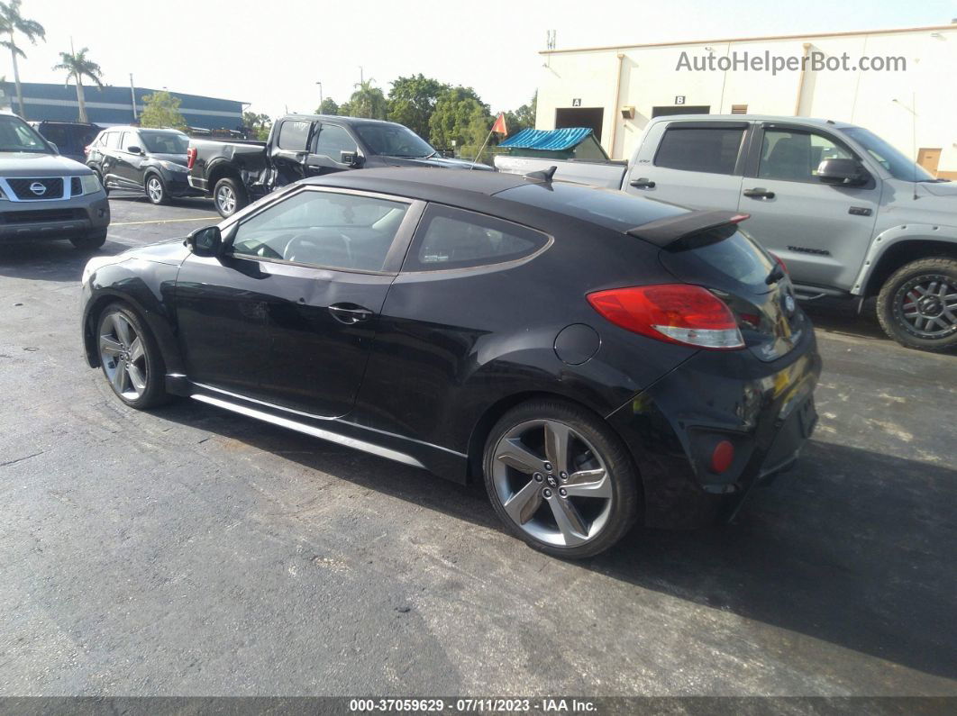 2013 Hyundai Veloster Turbo W/black Int Black vin: KMHTC6AE7DU124021