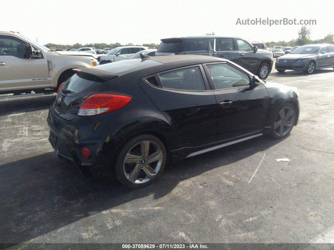 2013 Hyundai Veloster Turbo W/black Int Черный vin: KMHTC6AE7DU124021