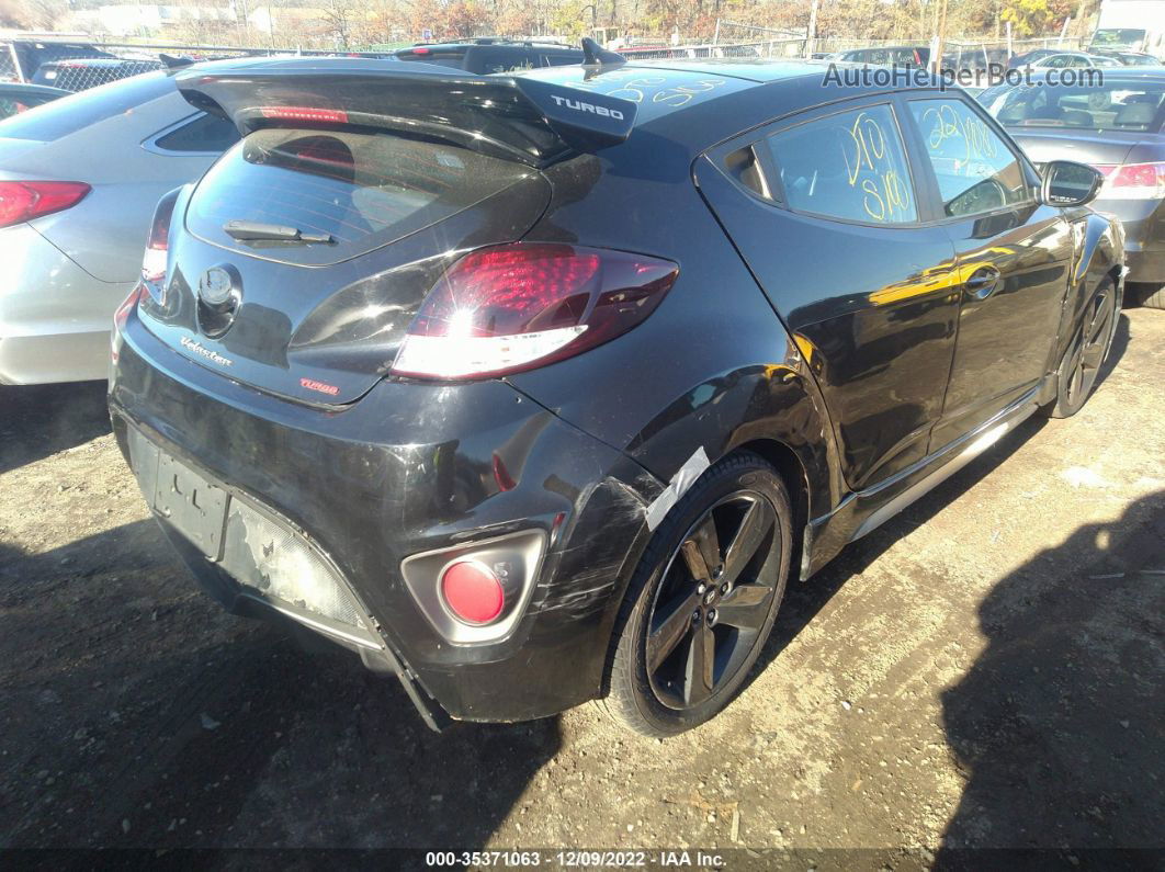 2013 Hyundai Veloster Turbo W/black Int Черный vin: KMHTC6AE7DU135035