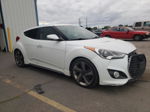 2013 Hyundai Veloster Turbo White vin: KMHTC6AE7DU157049