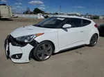 2013 Hyundai Veloster Turbo White vin: KMHTC6AE7DU157049