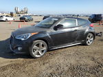 2013 Hyundai Veloster Turbo Black vin: KMHTC6AE7DU160209