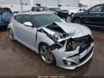 2013 Hyundai Veloster Turbo W/black Silver vin: KMHTC6AE7DU173462