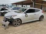 2013 Hyundai Veloster Turbo Silver vin: KMHTC6AE8DU111035