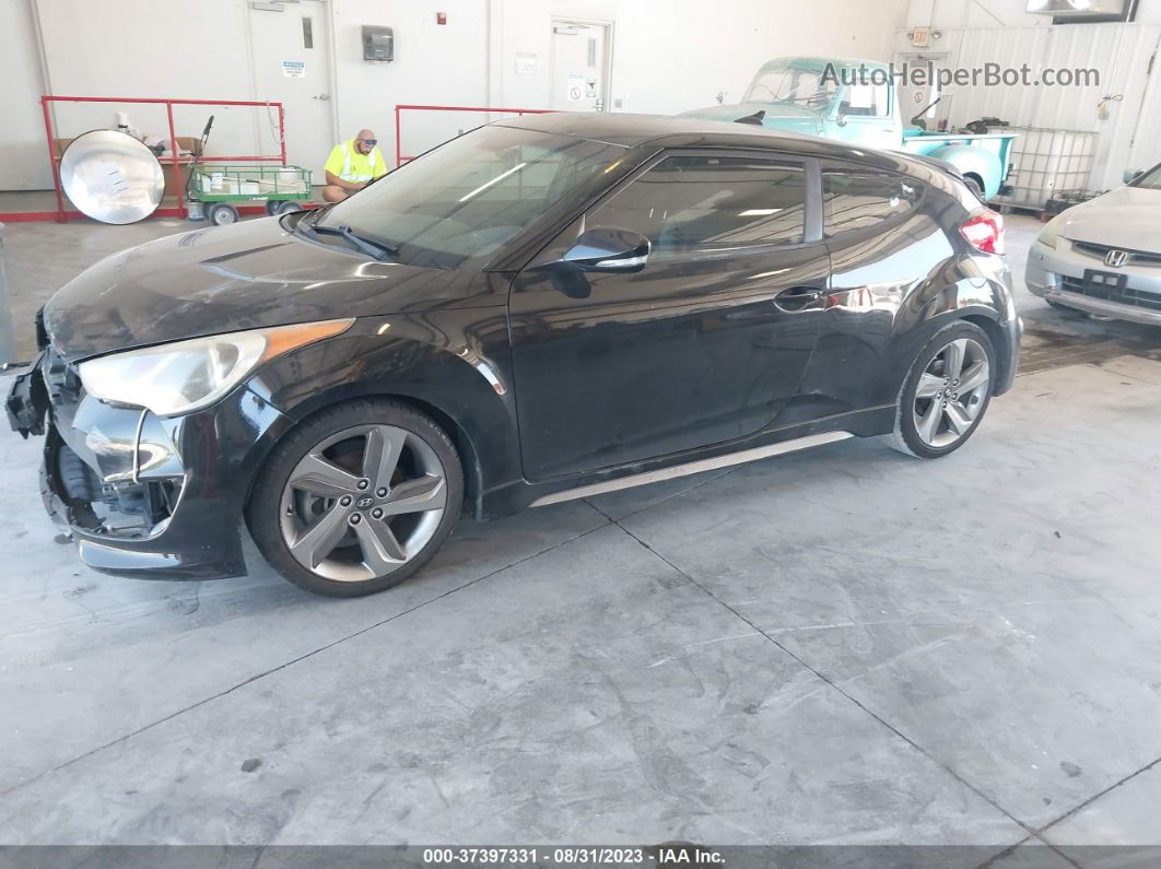 2013 Hyundai Veloster Turbo W/black Int Черный vin: KMHTC6AE8DU144729