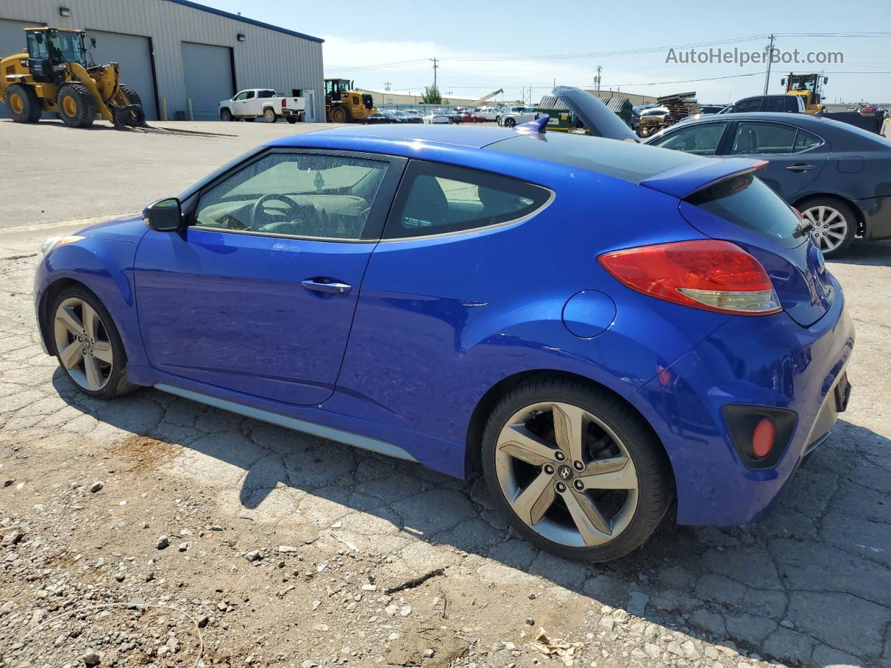 2013 Hyundai Veloster Turbo Blue vin: KMHTC6AE8DU151826