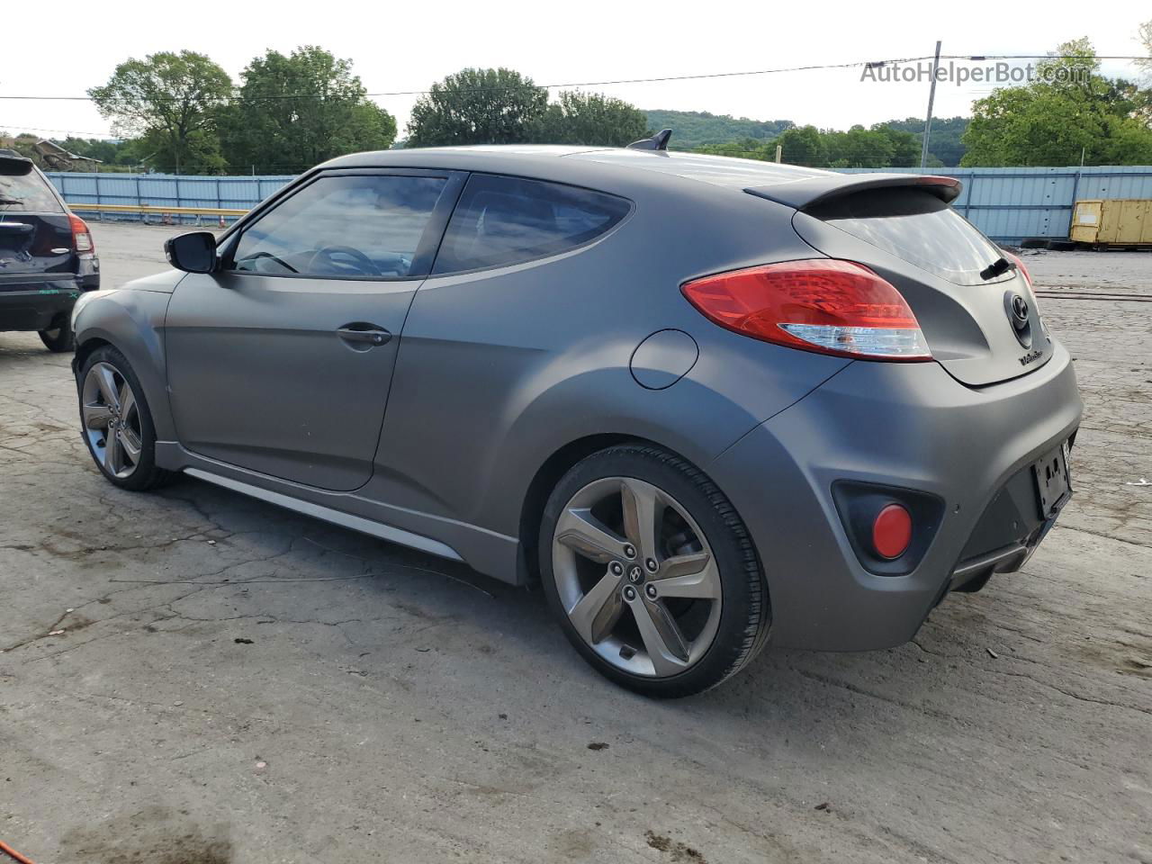 2013 Hyundai Veloster Turbo Gray vin: KMHTC6AE8DU157478