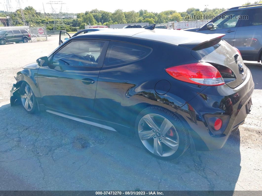 2013 Hyundai Veloster Turbo W/black Int Black vin: KMHTC6AE8DU161286