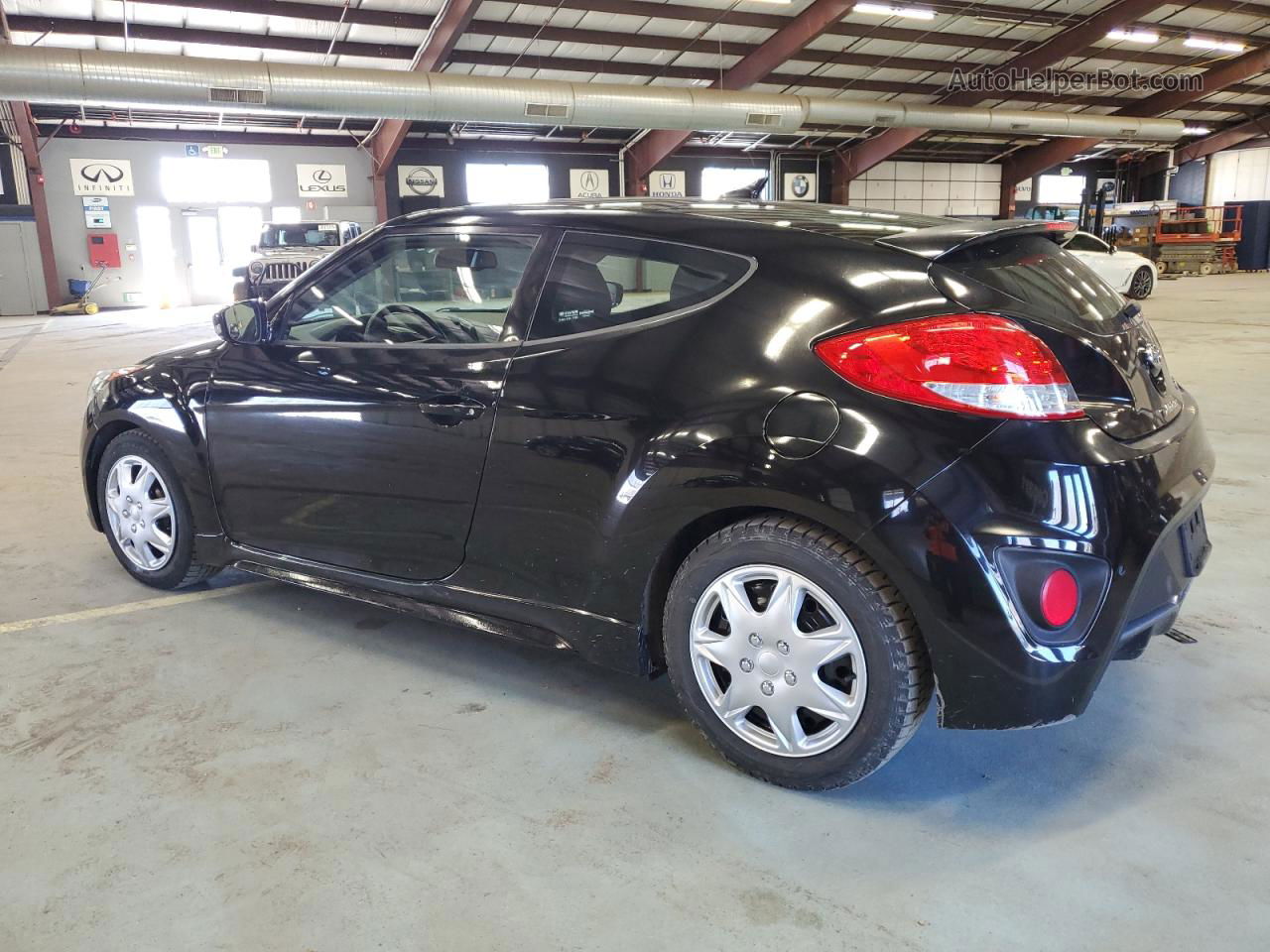 2013 Hyundai Veloster Turbo Black vin: KMHTC6AE8DU161479