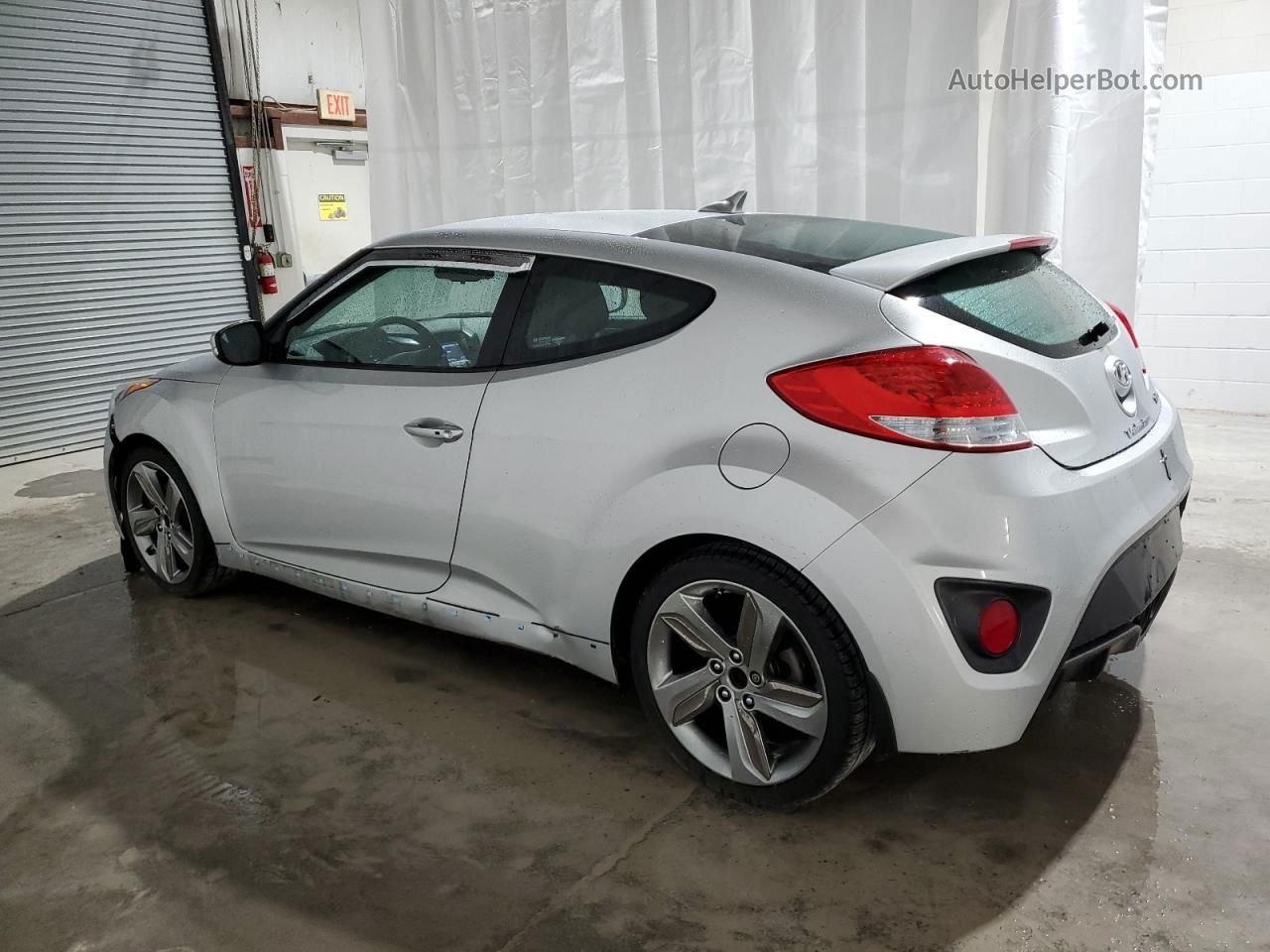 2013 Hyundai Veloster Turbo Silver vin: KMHTC6AE8DU177312