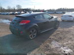 2013 Hyundai Veloster Turbo W/black Black vin: KMHTC6AE9DU106880