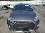 2013 Hyundai Veloster Turbo Gray vin: KMHTC6AE9DU135053