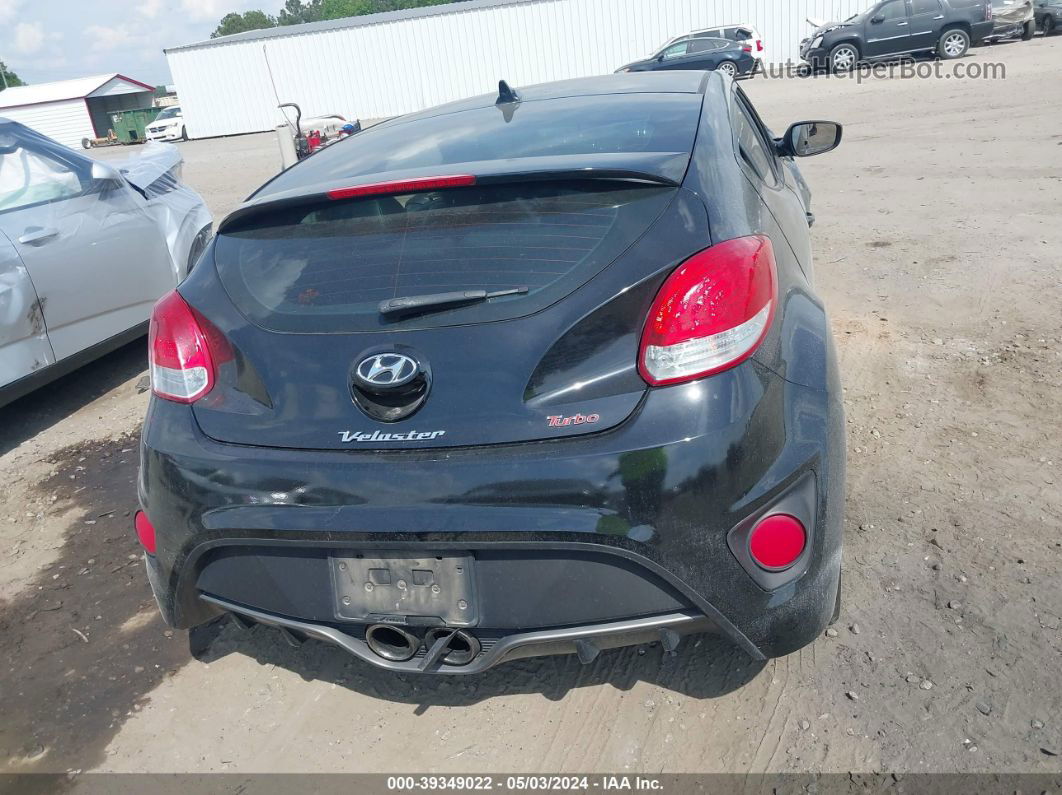 2013 Hyundai Veloster Turbo W/blue Черный vin: KMHTC6AE9DU145923