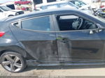 2013 Hyundai Veloster Turbo W/blue Black vin: KMHTC6AE9DU145923