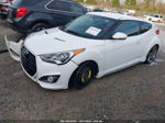 2013 Hyundai Veloster Turbo W/blue White vin: KMHTC6AE9DU163239