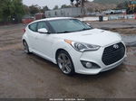 2013 Hyundai Veloster Turbo W/black White vin: KMHTC6AE9DU163628