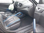 2013 Hyundai Veloster Turbo W/blue Black vin: KMHTC6AEXDU126720